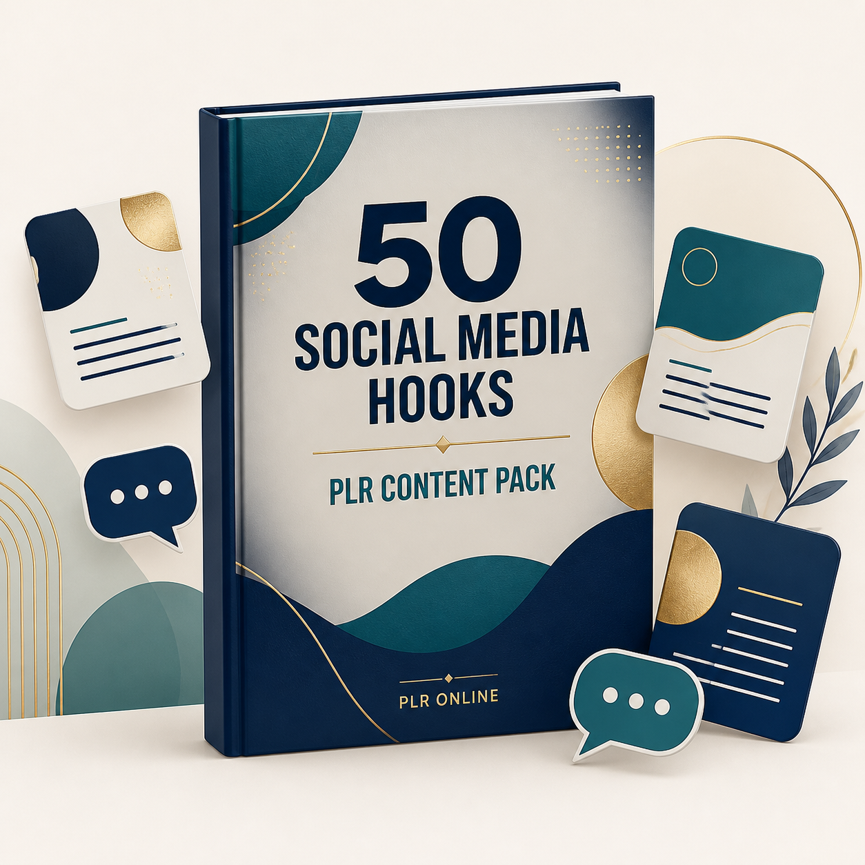 50 Social Media Hooks – PLR Content Pack